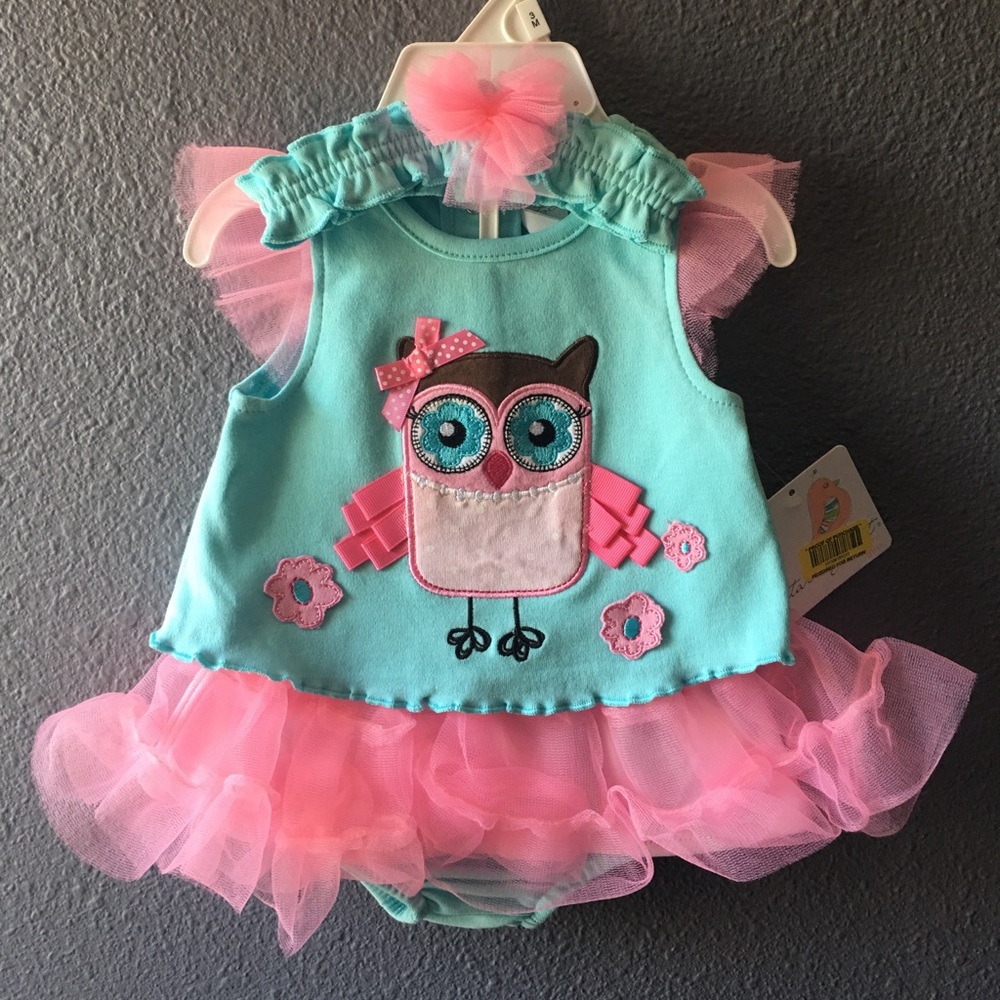 STARTING OUT 🕊BABY GRL Dress & matching Headband